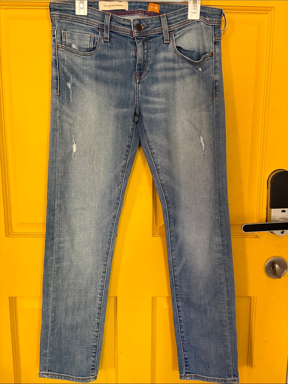 Men's Slim Fit Light Blue Jeans - Unbranded